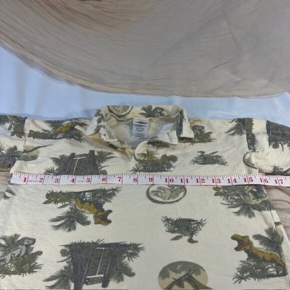 Jurassic World White Boys Dinosaur Short Sleeve Pullover Top Size 5T - Picture 9 of 13